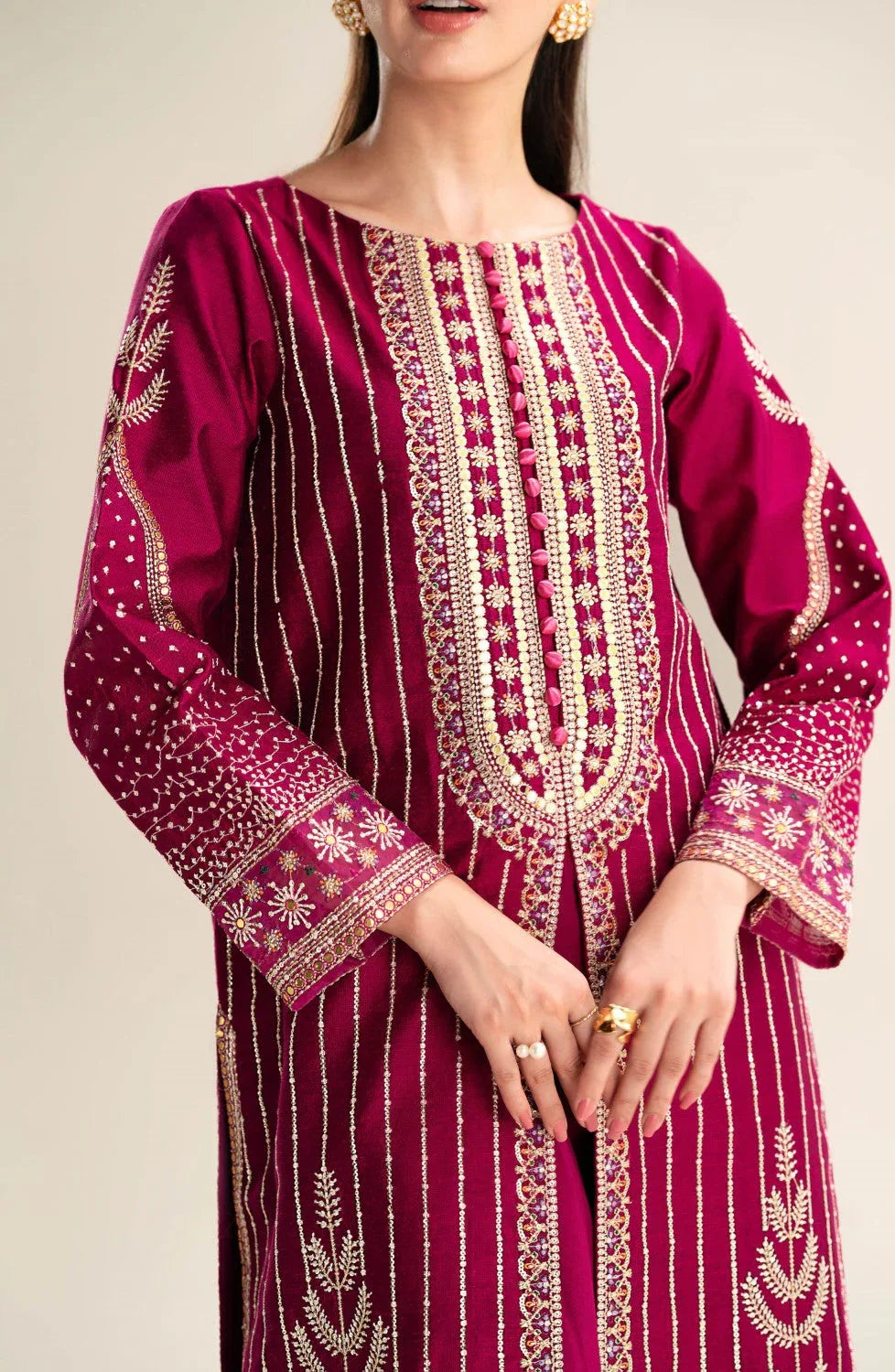 Maryum N Maria | Lagom Ready to Wear | VIOLET - MS-24214 - Aqsa Fabrics