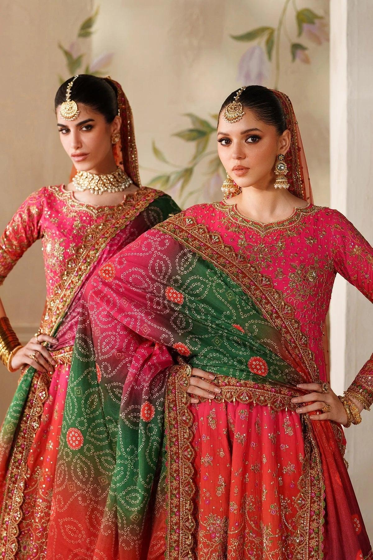 Maria B 3 Piece Stitched Embroidered Chiffon Suit