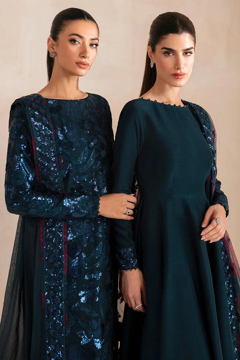 Maria B 3 Piece Stitched Embroidered Chiffon Suit