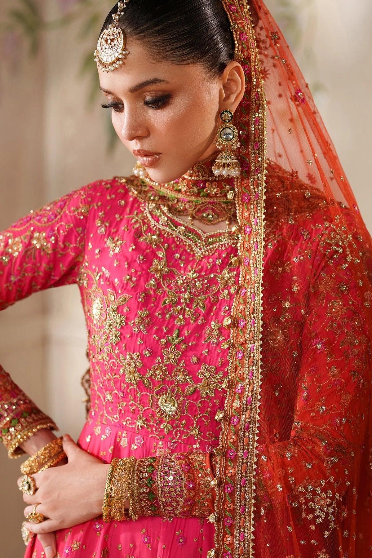 Maria B 3 Piece Stitched Embroidered Chiffon Suit