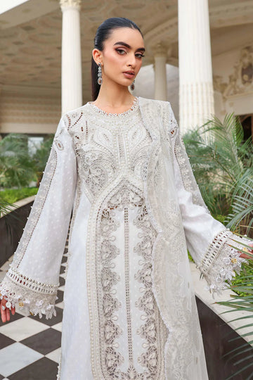 Maria B 3 Piece Stitched Embroidered Jacquard Lawn Suit