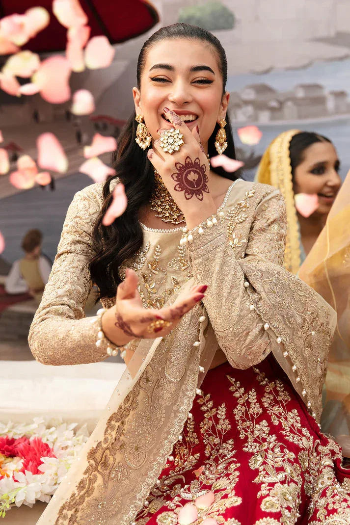 Imrozia Premium | Kayseria Bridals 24 | SB-19 Amber - Aqsa Fabrics