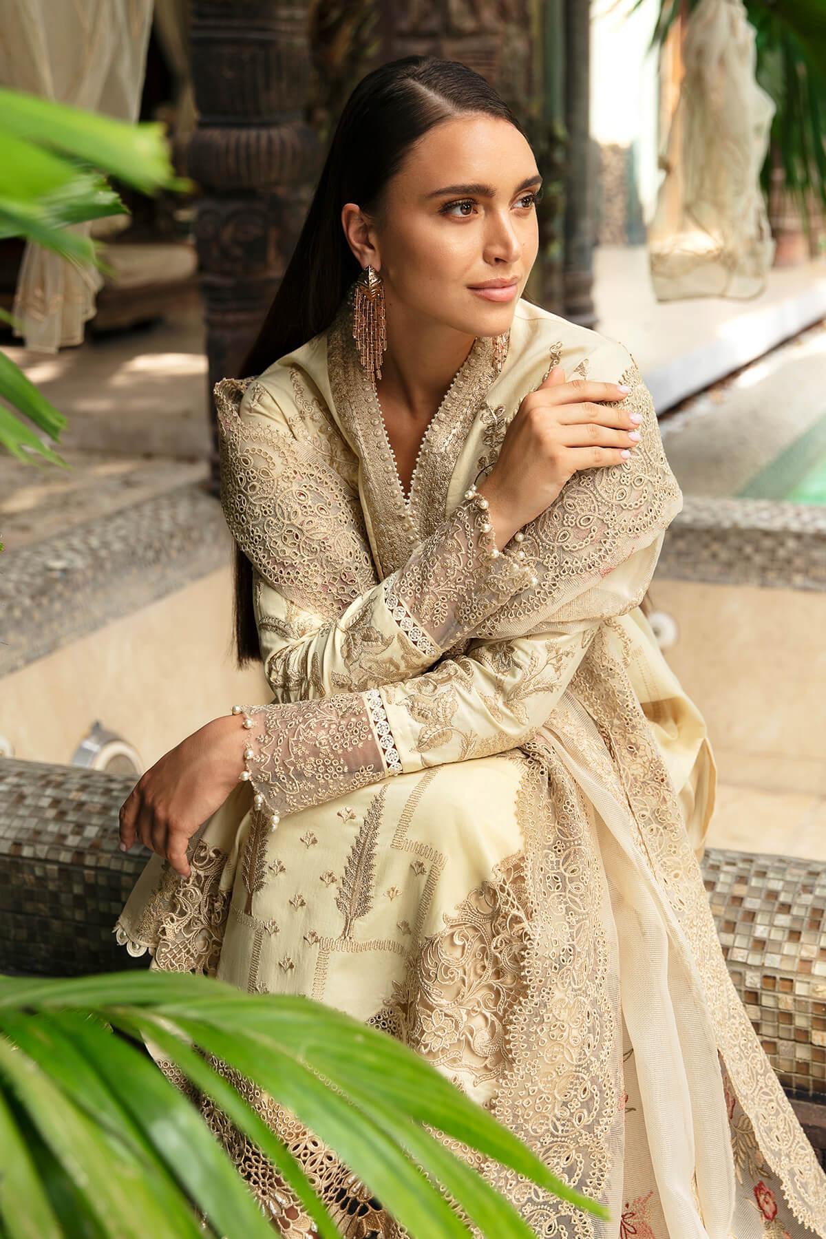 Imrozia Premium | Reve Luxury Lawn | S.L 54 AurÃÂ©lie - Aqsa Fabrics