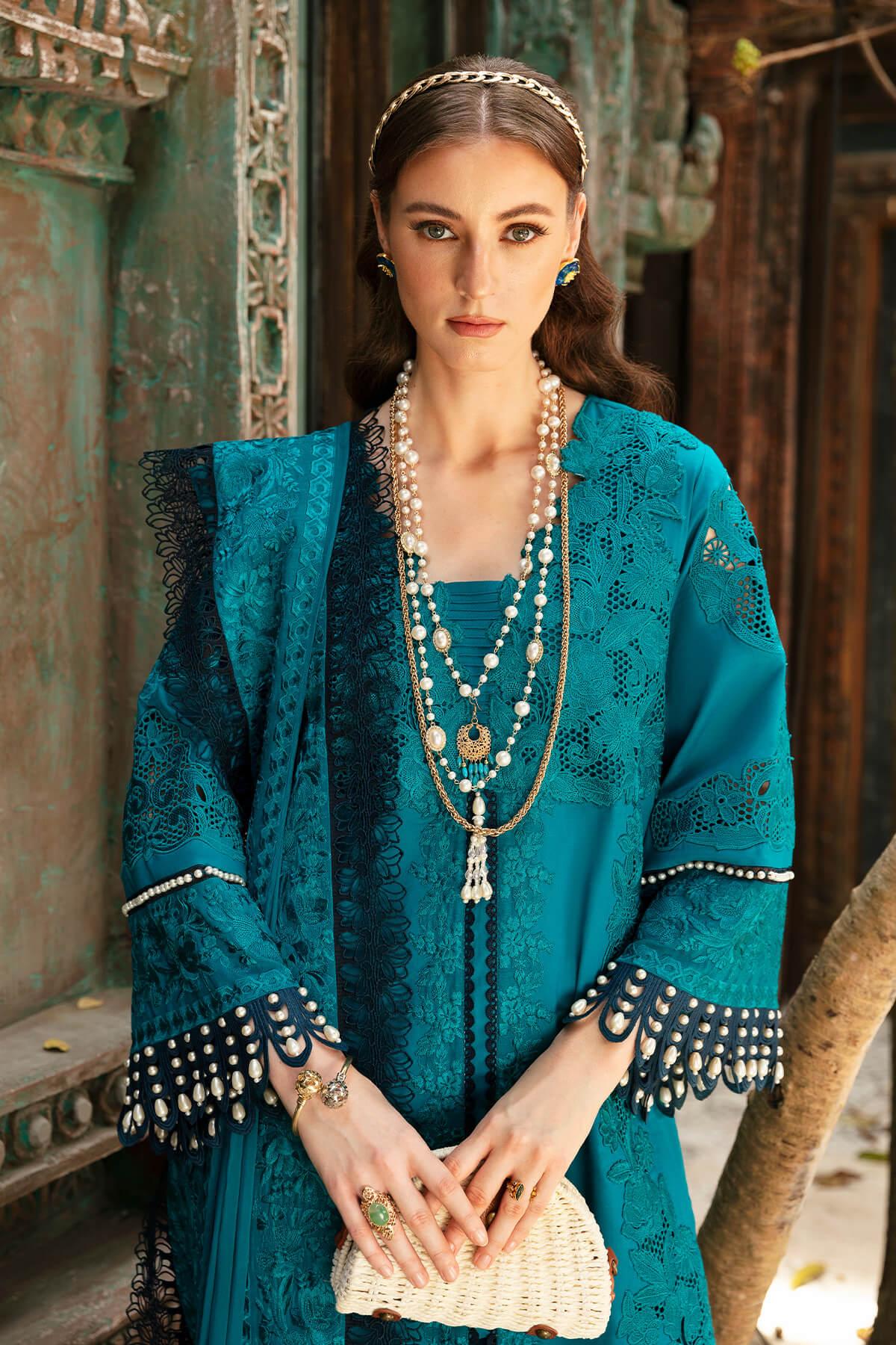 Imrozia Premium | Reve Luxury Lawn | S.L 55 Camila - Aqsa Fabrics