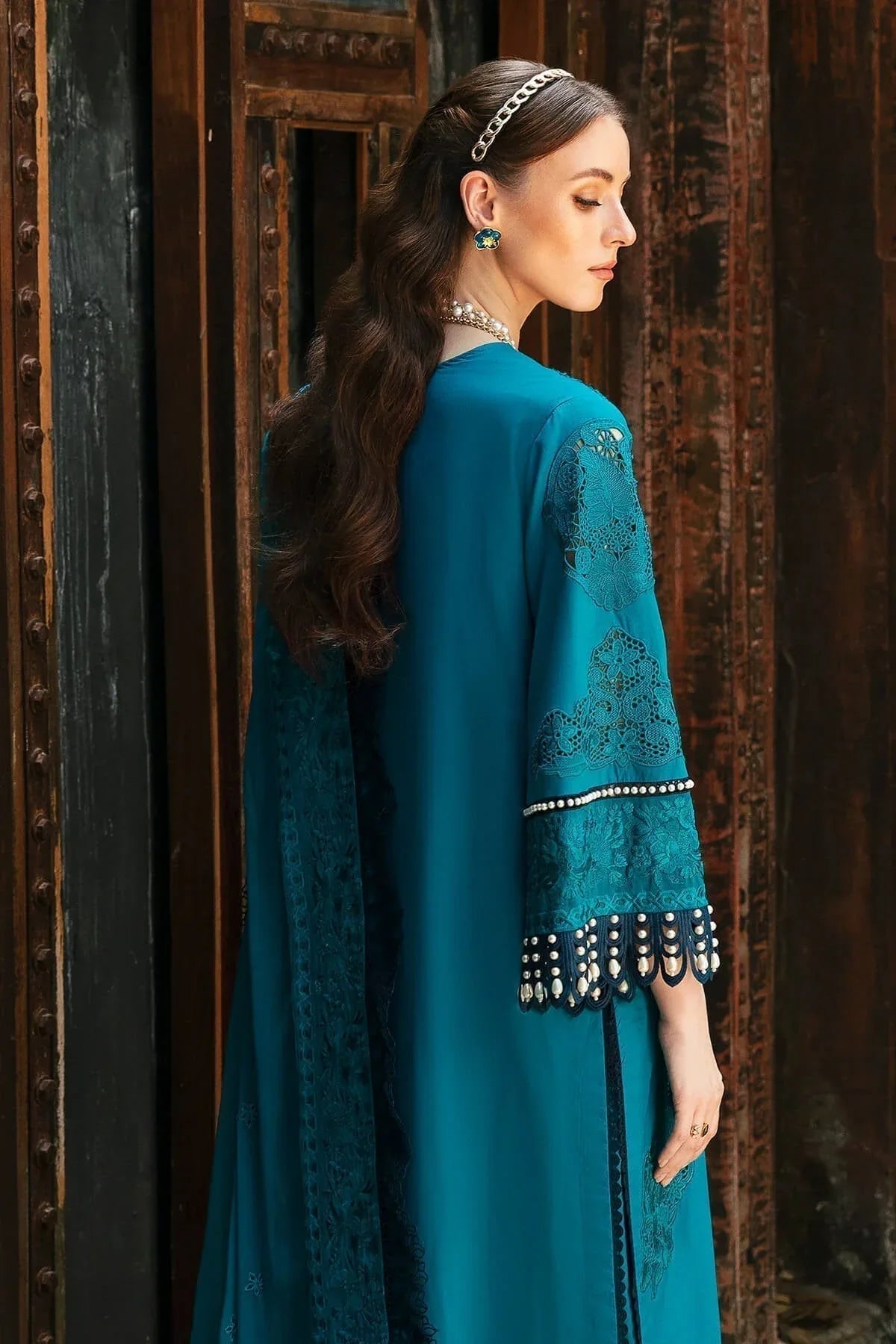 Imrozia Premium | Reve Luxury Lawn | S.L 55 Camila - Aqsa Fabrics