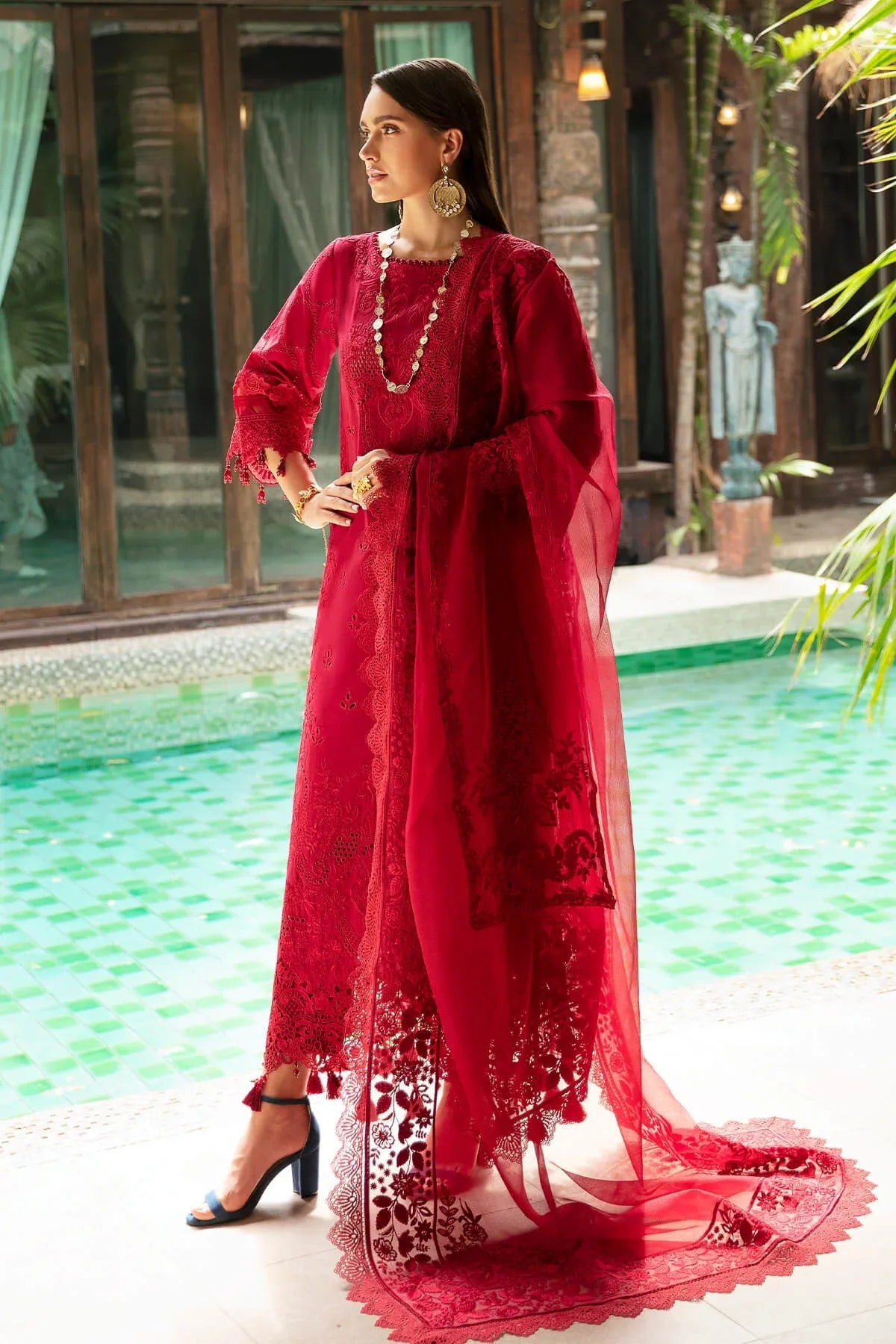 Imrozia Premium | Reve Luxury Lawn | S.L 56 Julia - Aqsa Fabrics