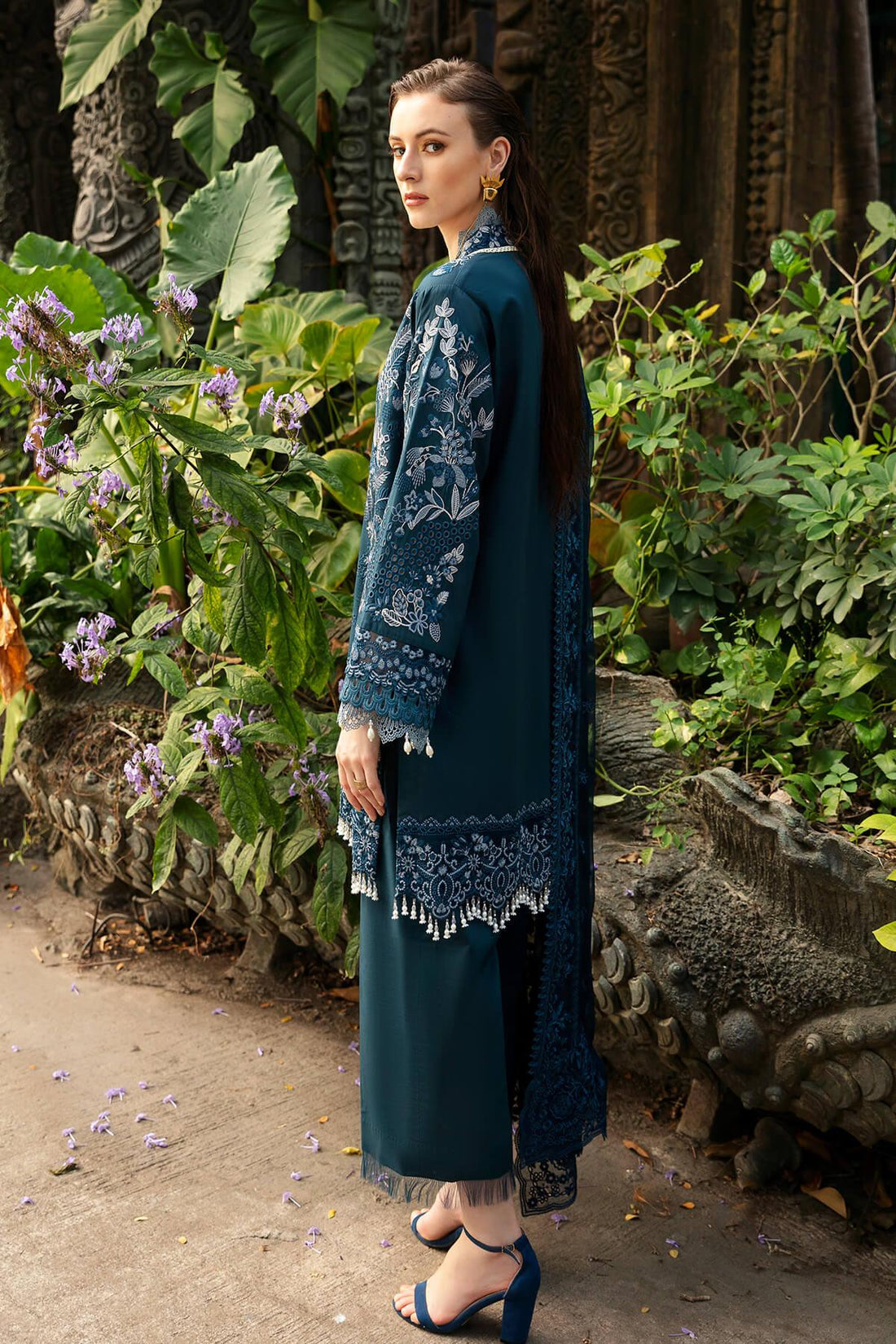 Imrozia Premium | Reve Luxury Lawn | S.L 58 Desiree - Aqsa Fabrics