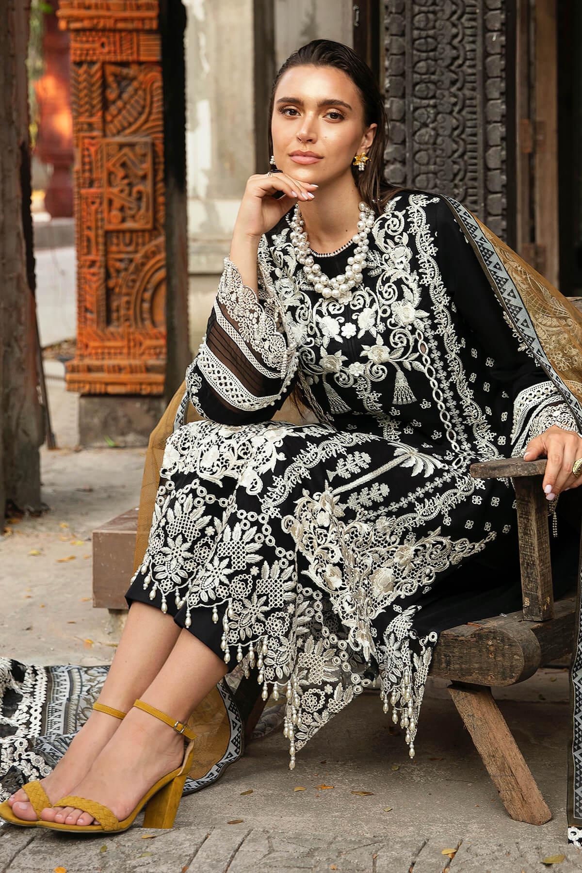 Imrozia Premium | Reve Luxury Lawn | S.L 63 Alma - Aqsa Fabrics