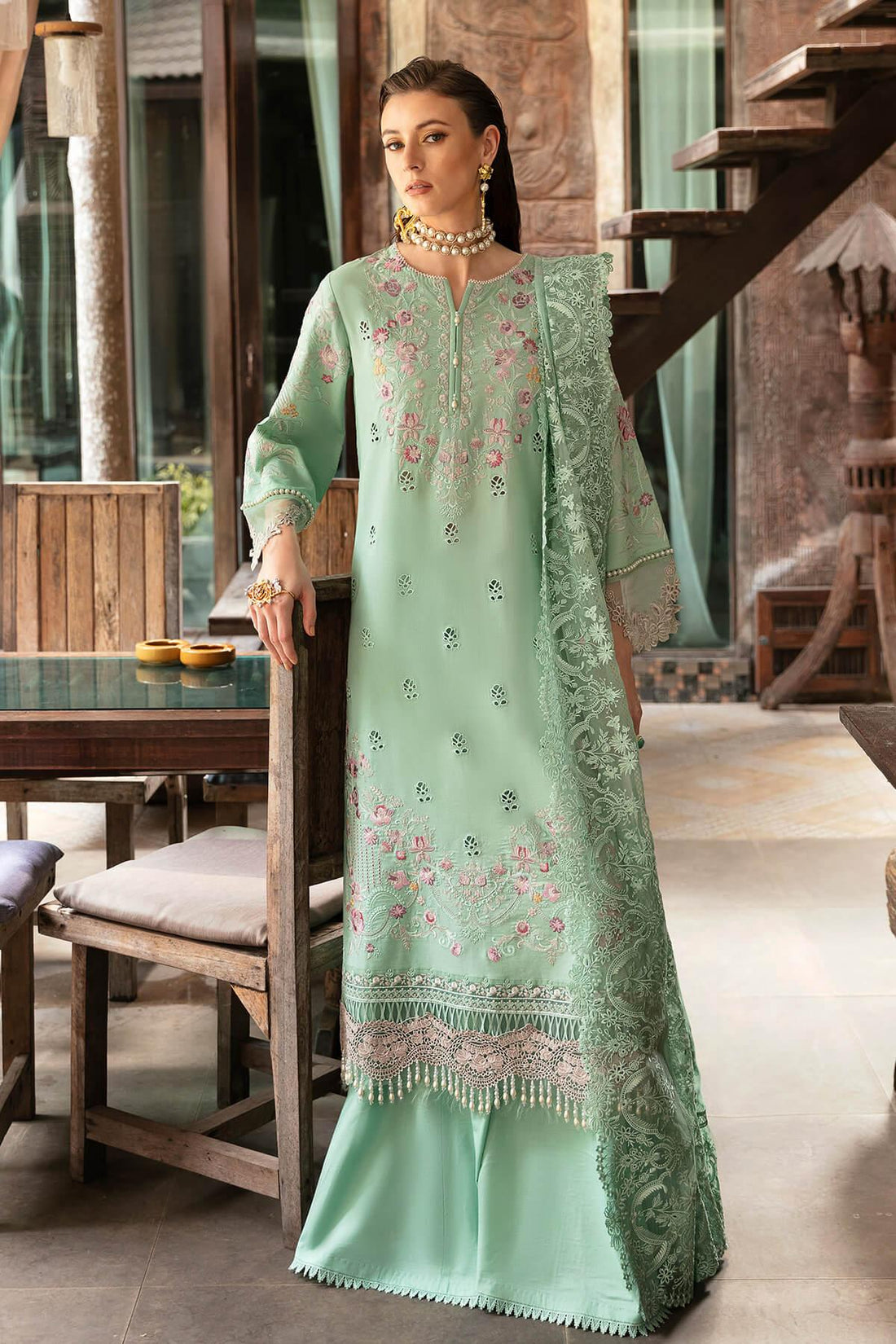 Imrozia Premium | Reve Luxury Lawn | S.L 64 Maya - Aqsa Fabrics
