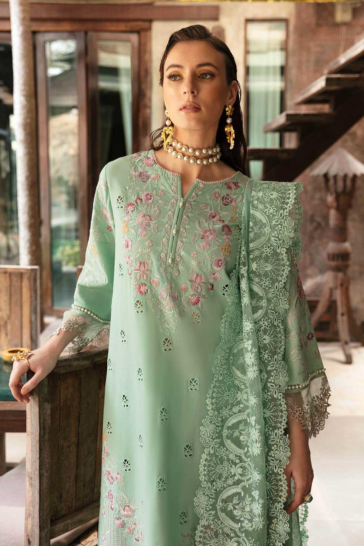 Imrozia Premium | Reve Luxury Lawn | S.L 64 Maya - Aqsa Fabrics