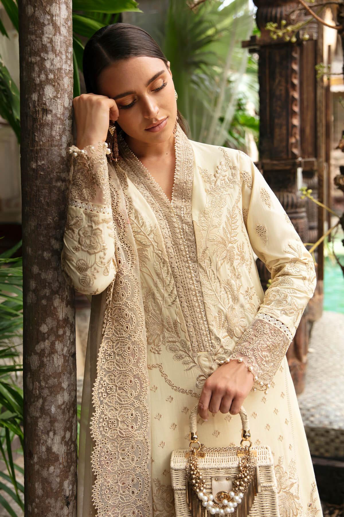 Imrozia Premium | Reve Luxury Lawn | S.L 54 AurÃÂ©lie - Aqsa Fabrics