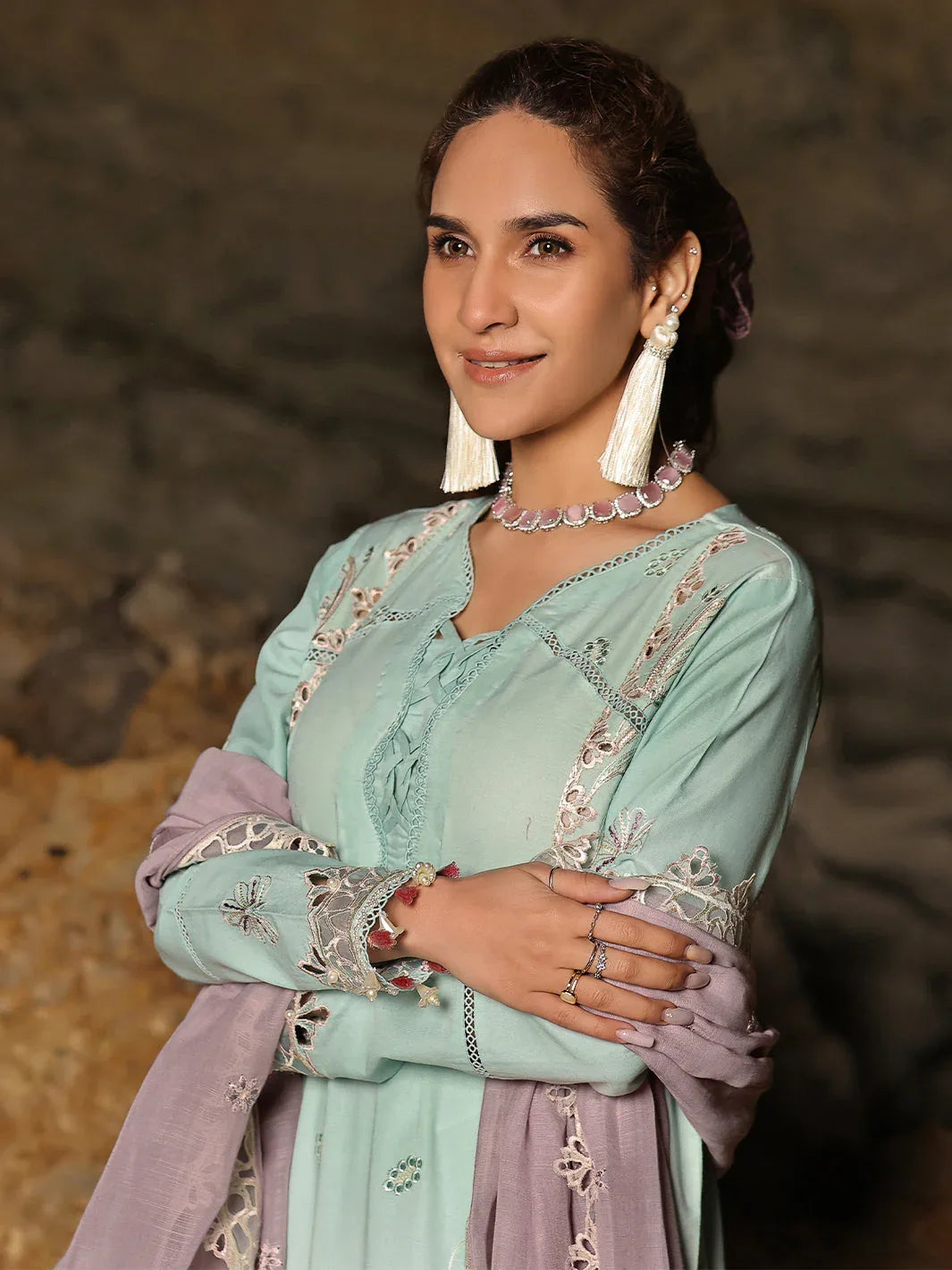 Izel | Saahil Signature Lawn 24 | ZAIB - Aqsa Fabrics
