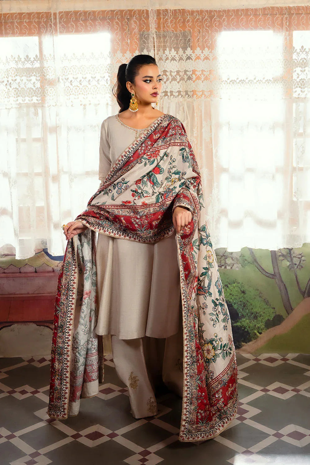 Saira Rizwan | Dahini Silk Pret | DUNE - SRLP01-25 - Aqsa Fabrics