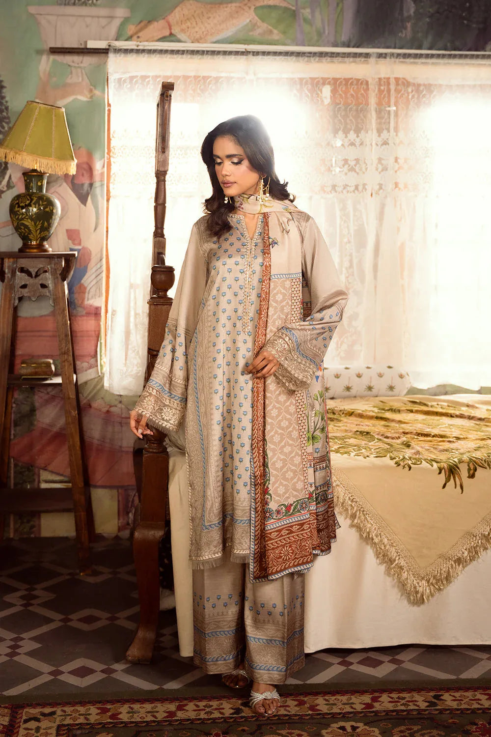 Saira Rizwan | Dahini Silk Pret | MERCINA - SRLP06-25 - Aqsa Fabrics
