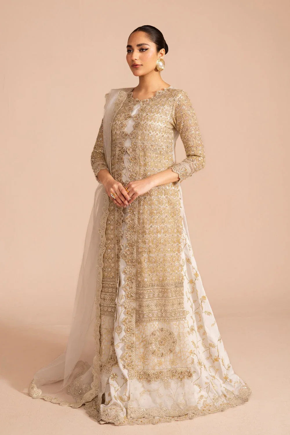 Maryum N Maria | Zircon Formals | JALEH - MS40076 - Aqsa Fabrics