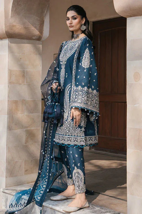 Jazmin | Shahkaar Luxury Lawn 24 | SL24-D5 - Aqsa Fabrics