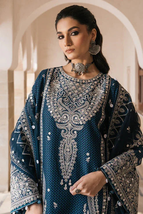 Jazmin | Shahkaar Luxury Lawn 24 | SL24-D5 - Aqsa Fabrics