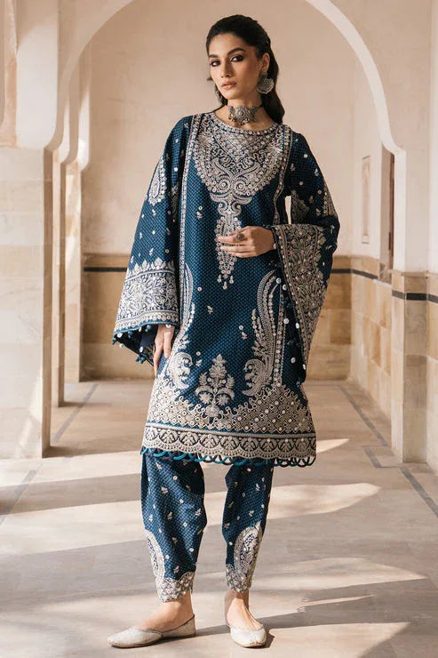 Jazmin | Shahkaar Luxury Lawn 24 | SL24-D5 - Aqsa Fabrics
