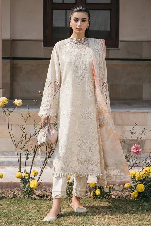 Jazmin | Shahkaar Luxury Lawn 24 | SL24-D7 - Aqsa Fabrics