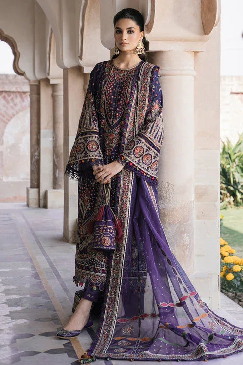 Jazmin | Shahkaar Luxury Lawn 24 | SL24-D9 - Aqsa Fabrics