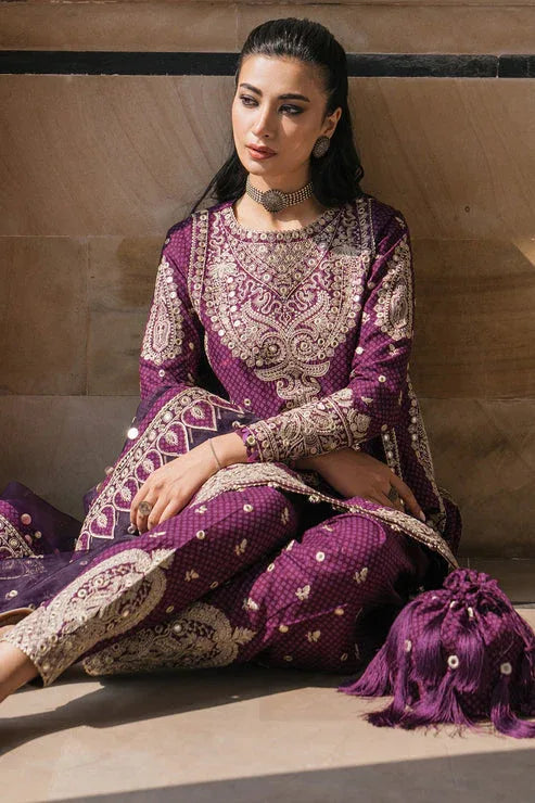 Jazmin | Shahkaar Luxury Lawn 24 | SL24-D6 - Aqsa Fabrics