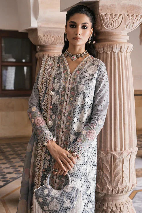 Jazmin | Shahkaar Luxury Lawn 24 | SL24-D3 - Aqsa Fabrics