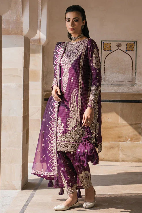 Jazmin | Shahkaar Luxury Lawn 24 | SL24-D6 - Aqsa Fabrics