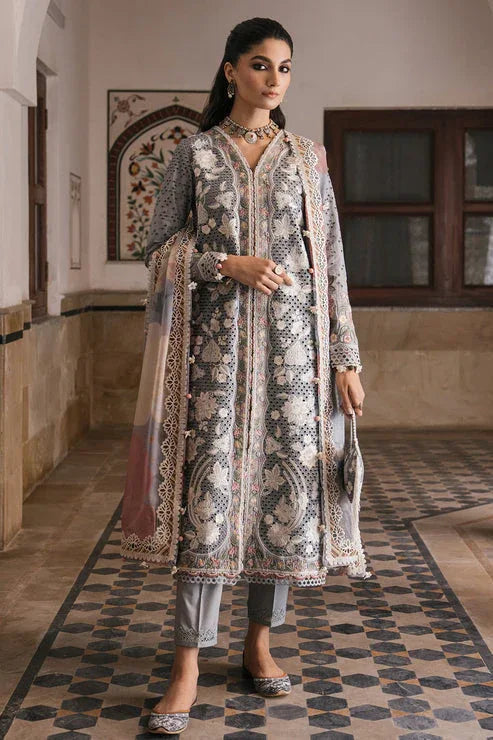 Jazmin | Shahkaar Luxury Lawn 24 | SL24-D3 - Aqsa Fabrics