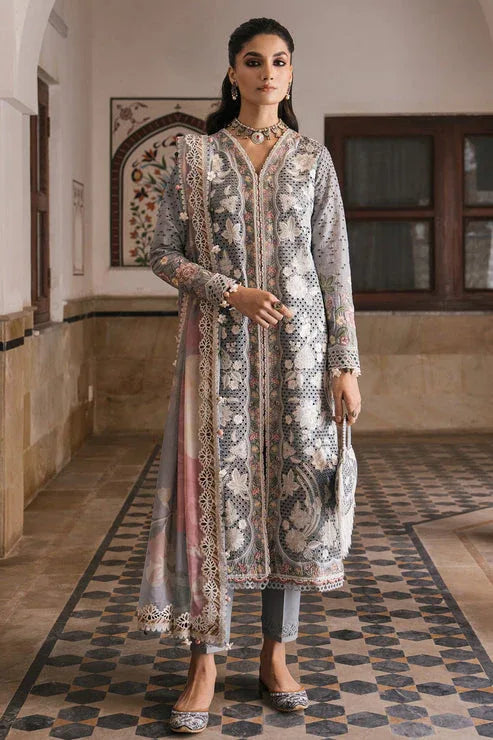 Jazmin | Shahkaar Luxury Lawn 24 | SL24-D3 - Aqsa Fabrics