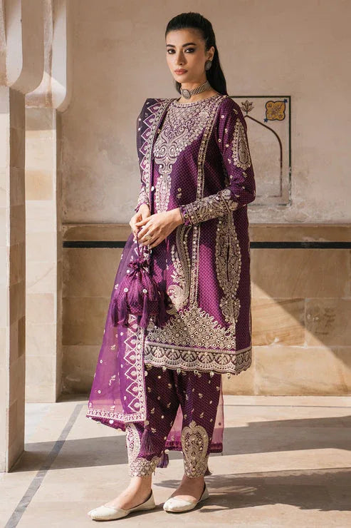 Jazmin | Shahkaar Luxury Lawn 24 | SL24-D6 - Aqsa Fabrics
