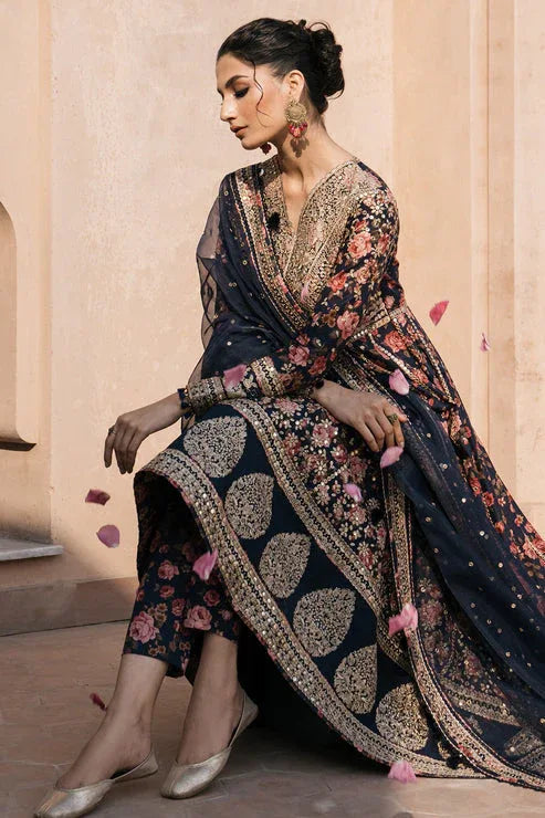 Jazmin | Shahkaar Luxury Lawn 24 | SL24-D1 - Aqsa Fabrics