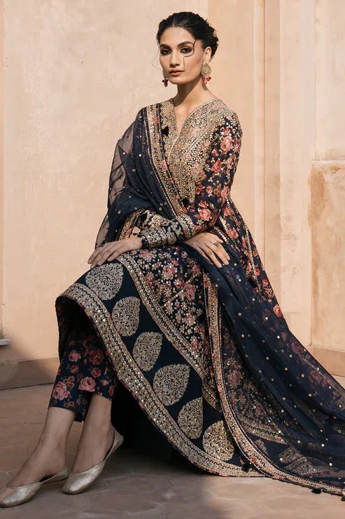Jazmin | Shahkaar Luxury Lawn 24 | SL24-D1 - Aqsa Fabrics
