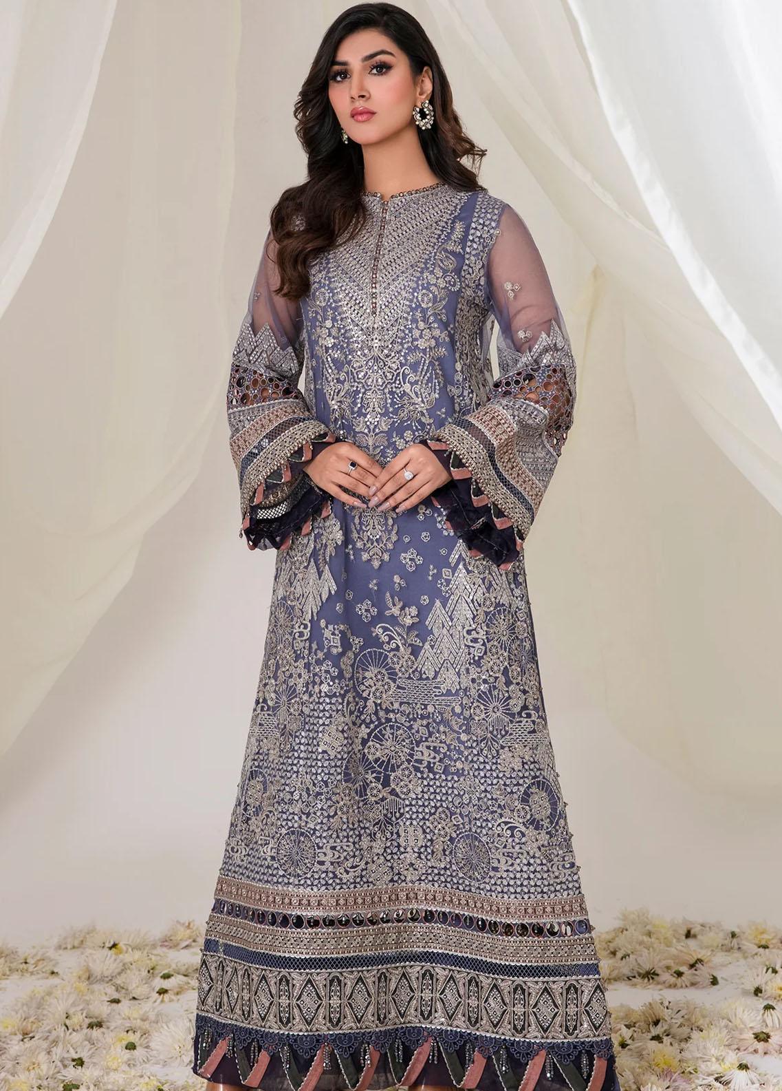 Jazmin | Formals 26 | JZ23E 03 Geranium - Aqsa Fabrics