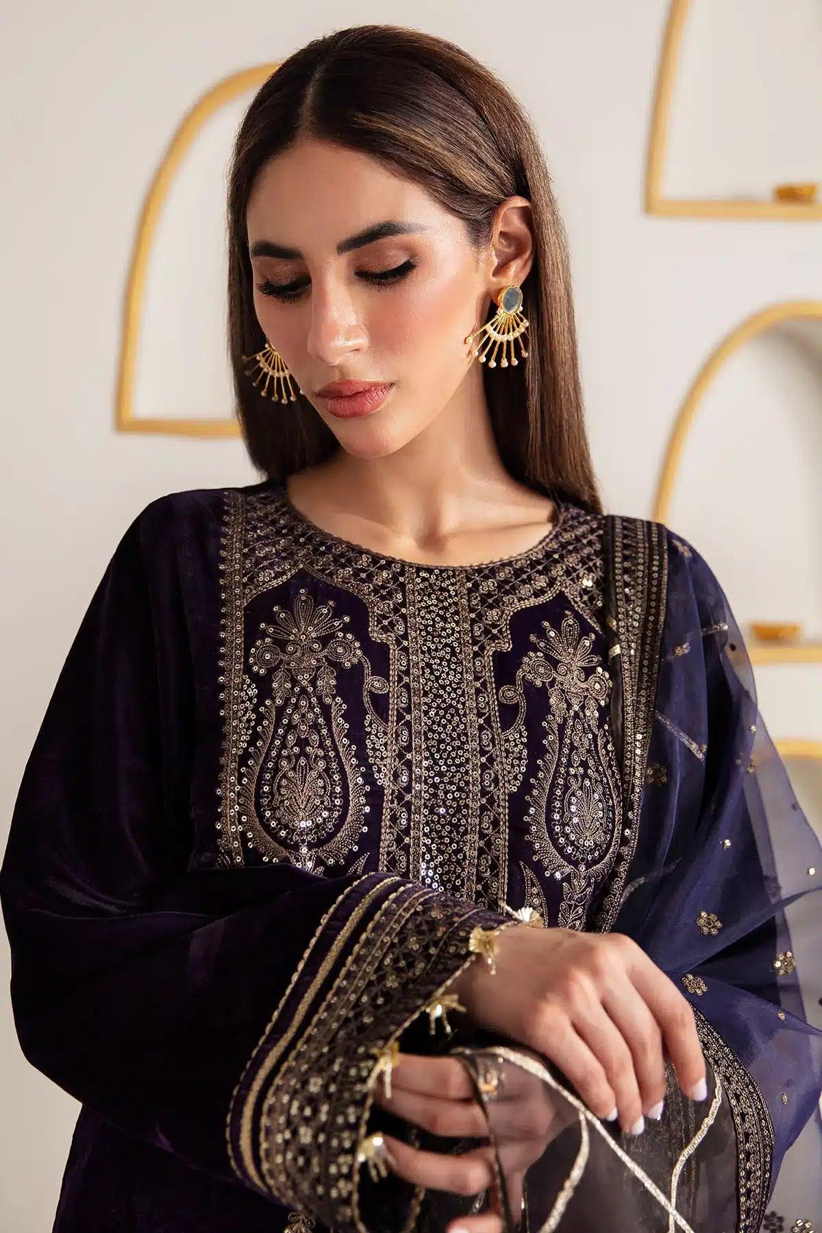 Jazmin | Velvet 23 | VF-2004 - Aqsa Fabrics