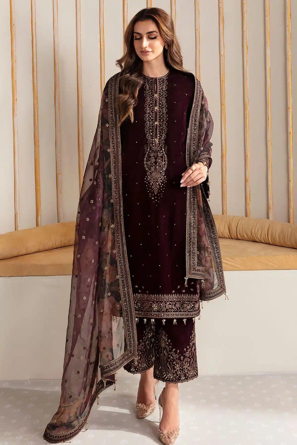 Jazmin | Velvet 23 | VF-2012 - Aqsa Fabrics