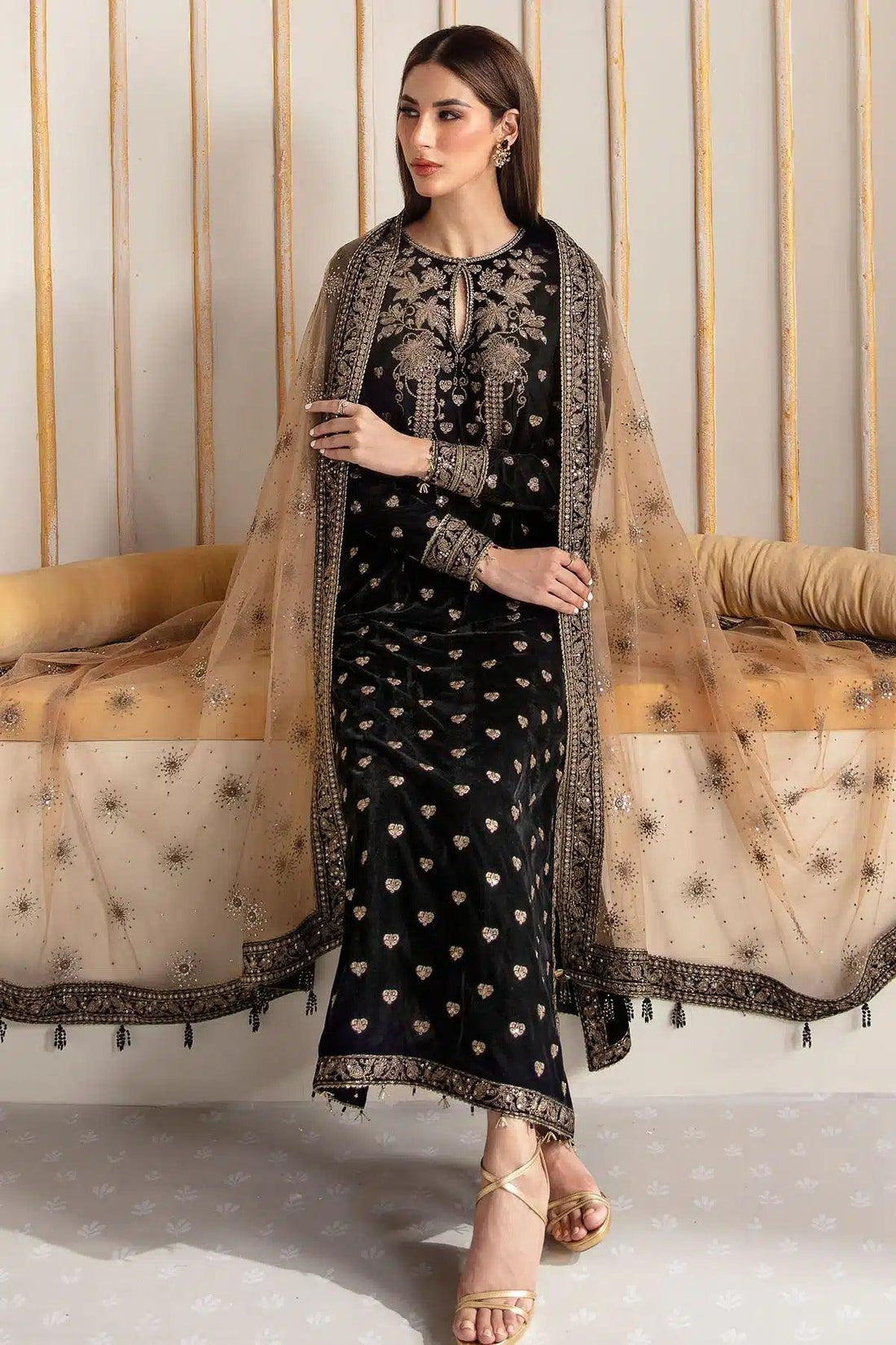 Jazmin | Velvet 23 | VF-2014 - Aqsa Fabrics