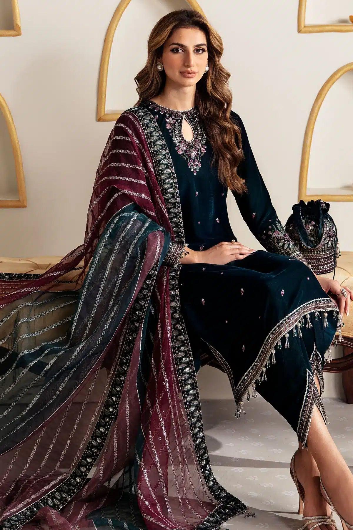 Jazmin | Velvet 23 | VF-2008 - Aqsa Fabrics