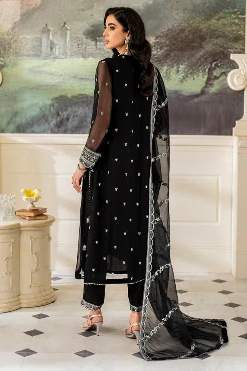 Declare | Chiffon Luxe | MIDNIGHT LFP-1109 - Aqsa Fabrics