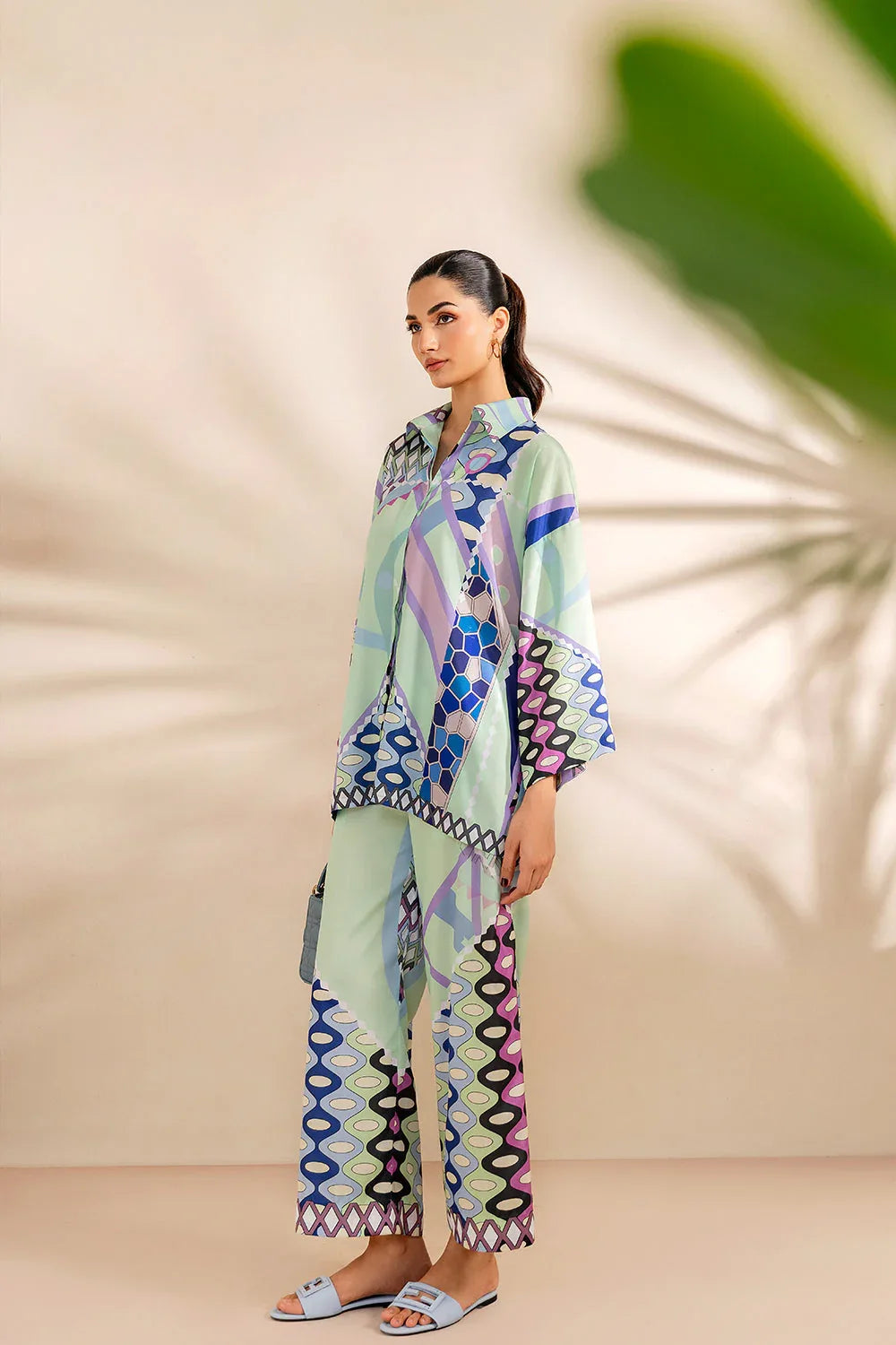 Saira Rizwan | Silk Coords 25 | PARADISE PRISM - SRSP-25-05 - Aqsa Fabrics