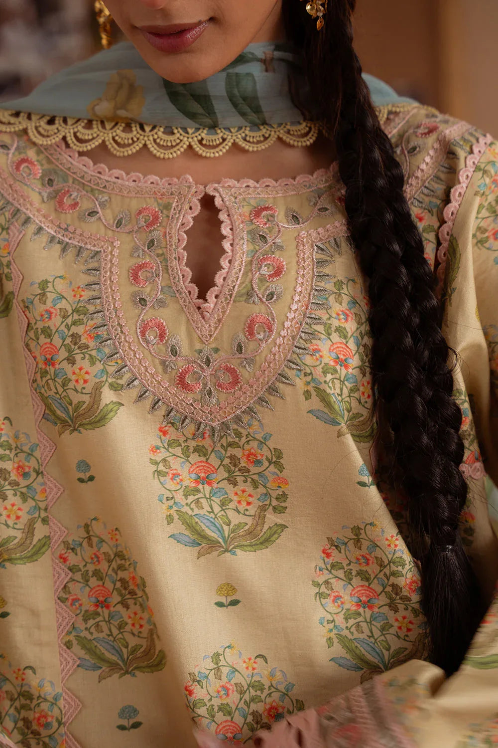 Saira Rizwan | Laanem Summer Lawn 25 | NERIDA-A-SRL25-02 - Aqsa Fabrics