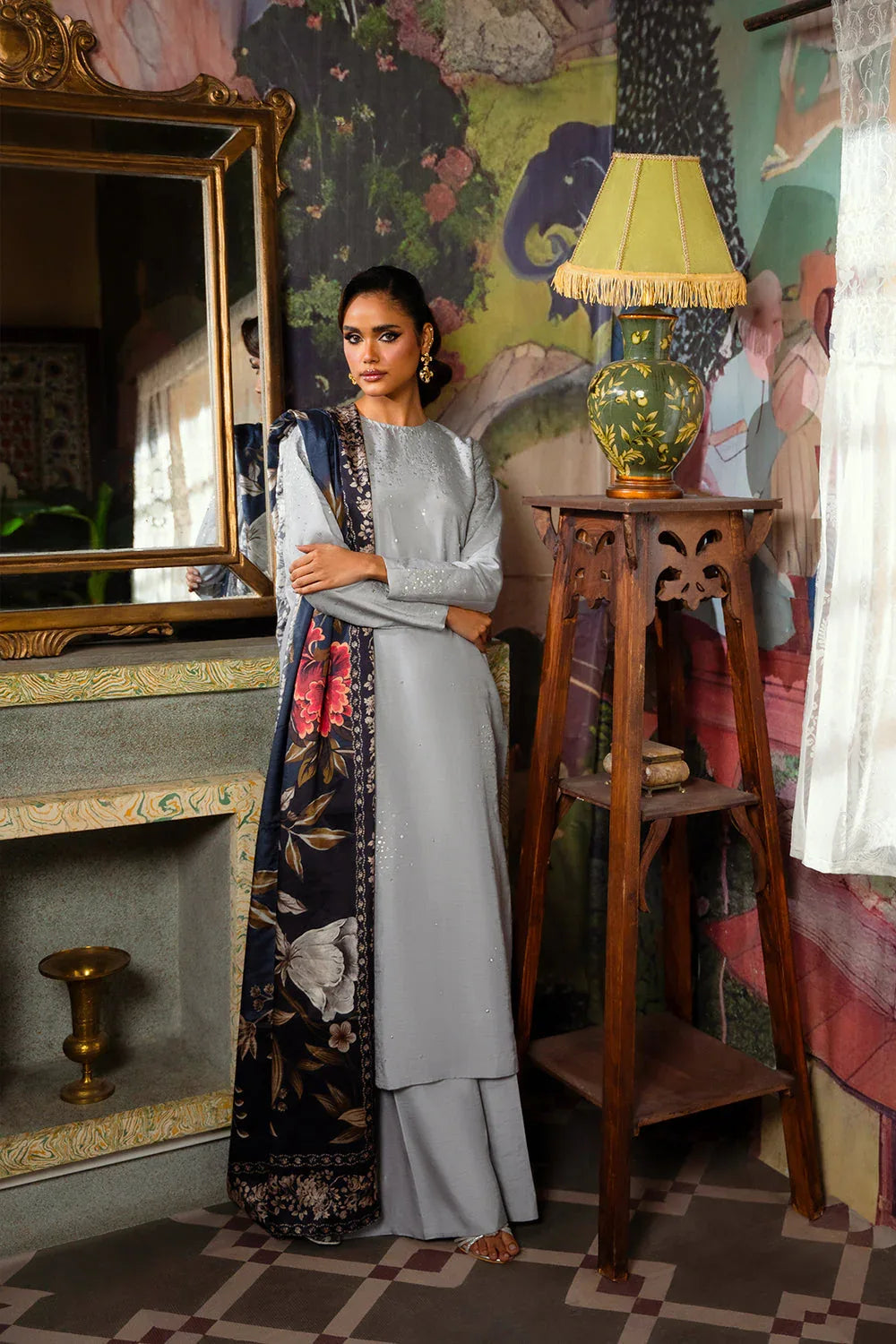 Saira Rizwan | Dahini Silk Pret | SWAN - SRLP04-25 - Aqsa Fabrics