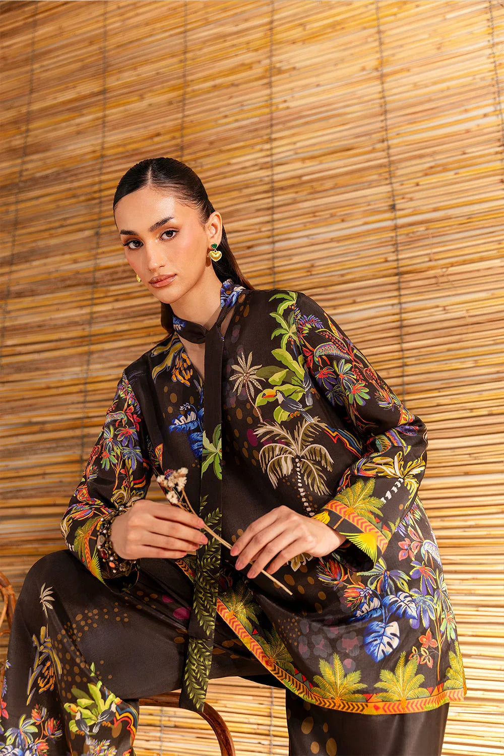 Saira Rizwan | Silk Coords 25 | COCONUT CRUSH - SRSP-25-02 - Aqsa Fabrics