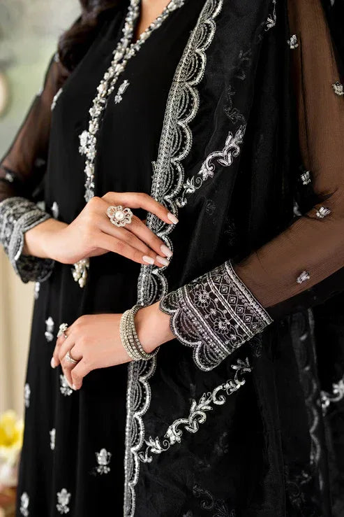 Declare | Chiffon Luxe | MIDNIGHT LFP-1109 - Aqsa Fabrics
