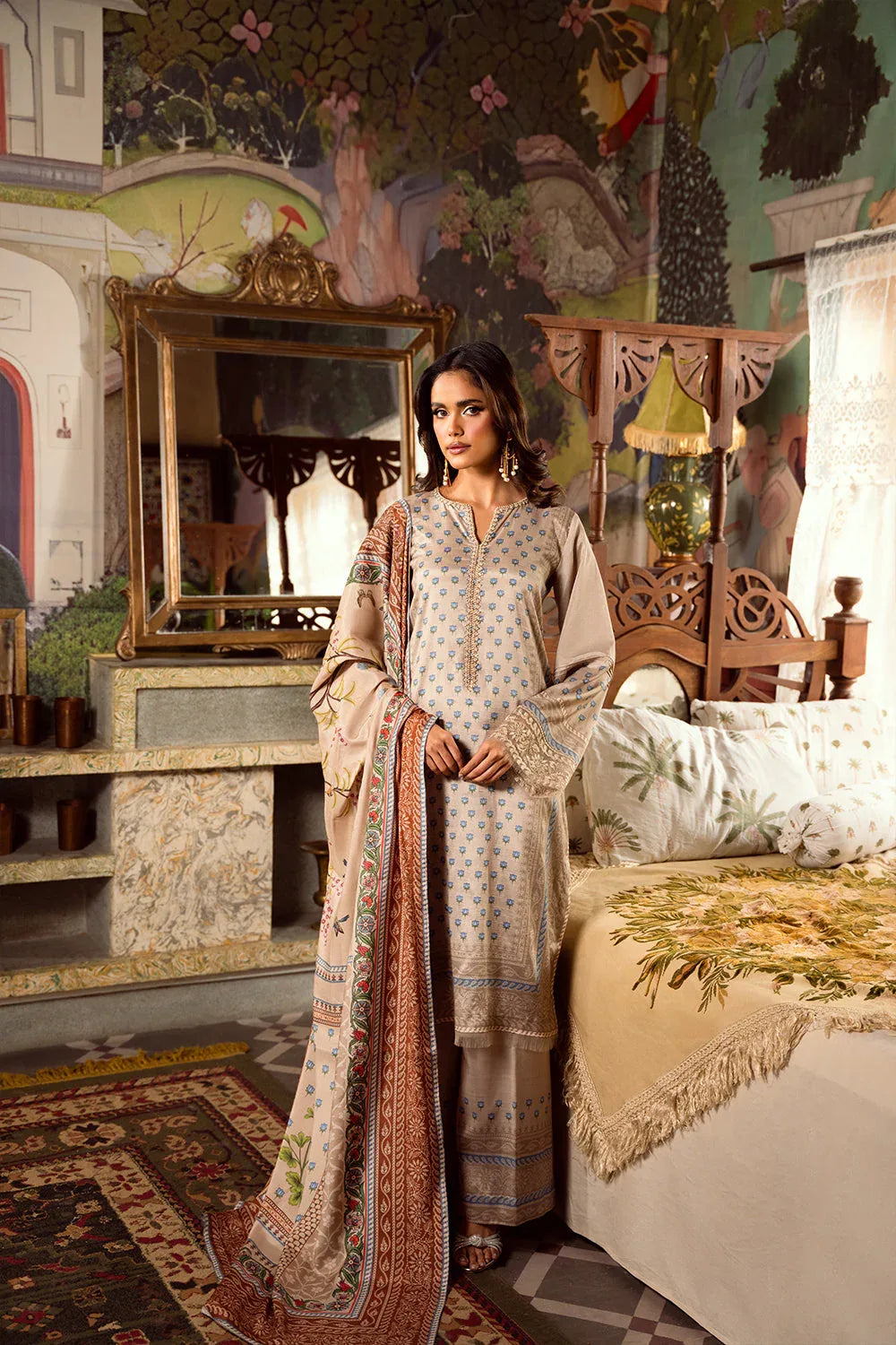 Saira Rizwan | Dahini Silk Pret | MERCINA - SRLP06-25 - Aqsa Fabrics