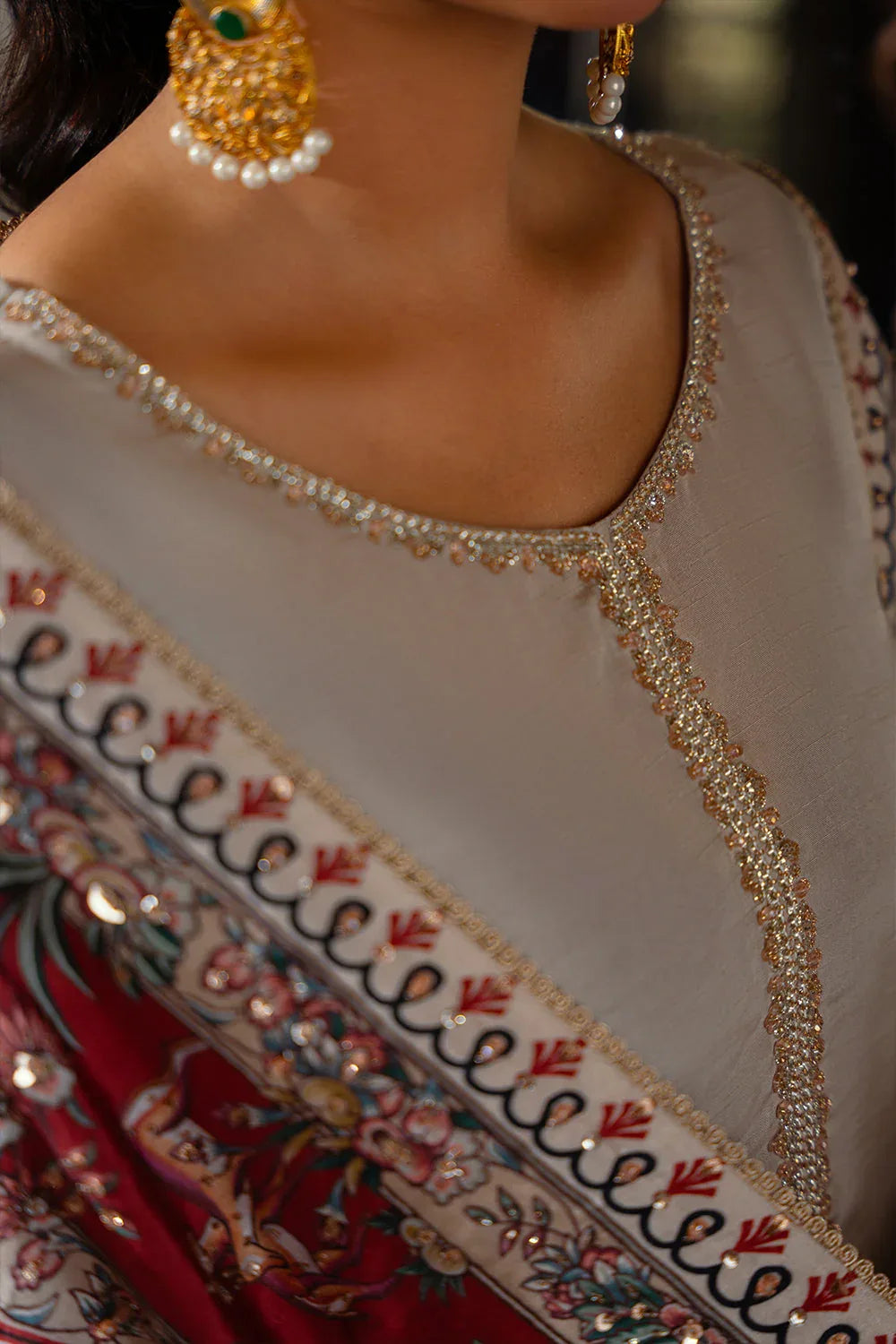 Saira Rizwan | Dahini Silk Pret | DUNE - SRLP01-25 - Aqsa Fabrics