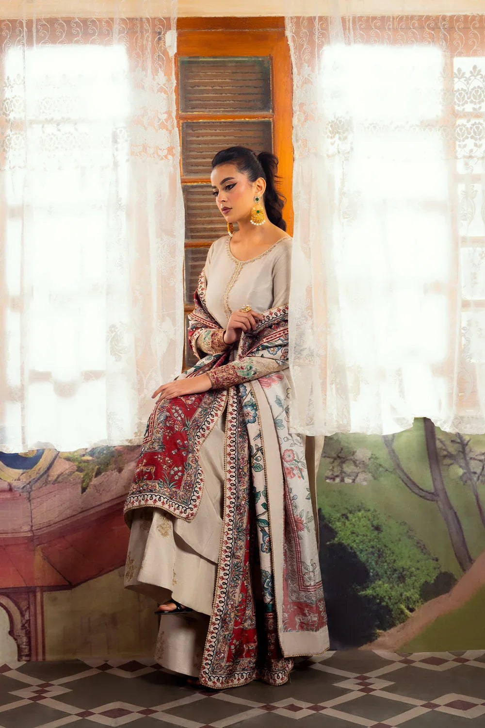 Saira Rizwan | Dahini Silk Pret | DUNE - SRLP01-25 - Aqsa Fabrics