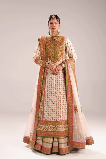 Fahad Hussayn | Mutanjan Bridals | Kashida - Aqsa Fabrics