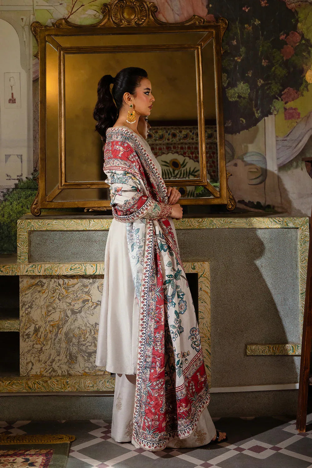 Saira Rizwan | Dahini Silk Pret | DUNE - SRLP01-25 - Aqsa Fabrics