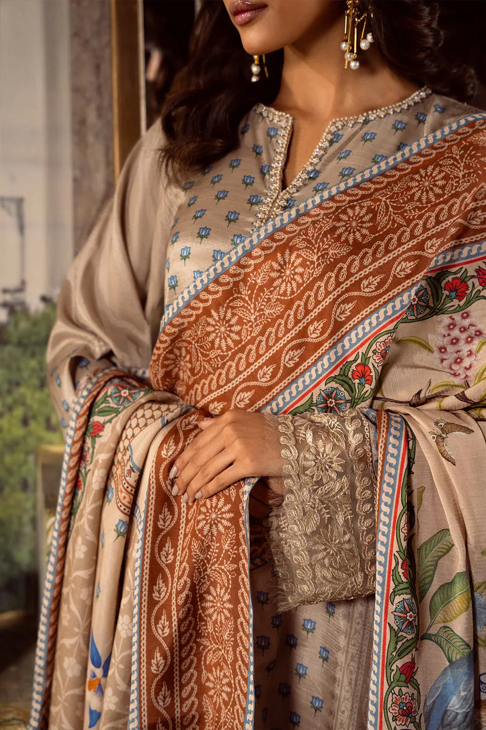 Saira Rizwan | Dahini Silk Pret | MERCINA - SRLP06-25 - Aqsa Fabrics