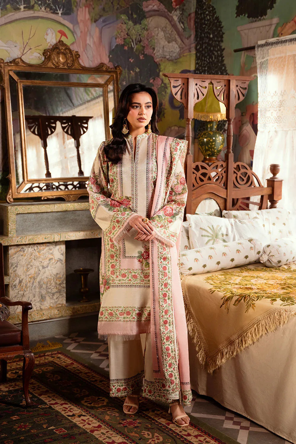 Saira Rizwan | Dahini Silk Pret | ADELIA -SRLP07-25 - Aqsa Fabrics